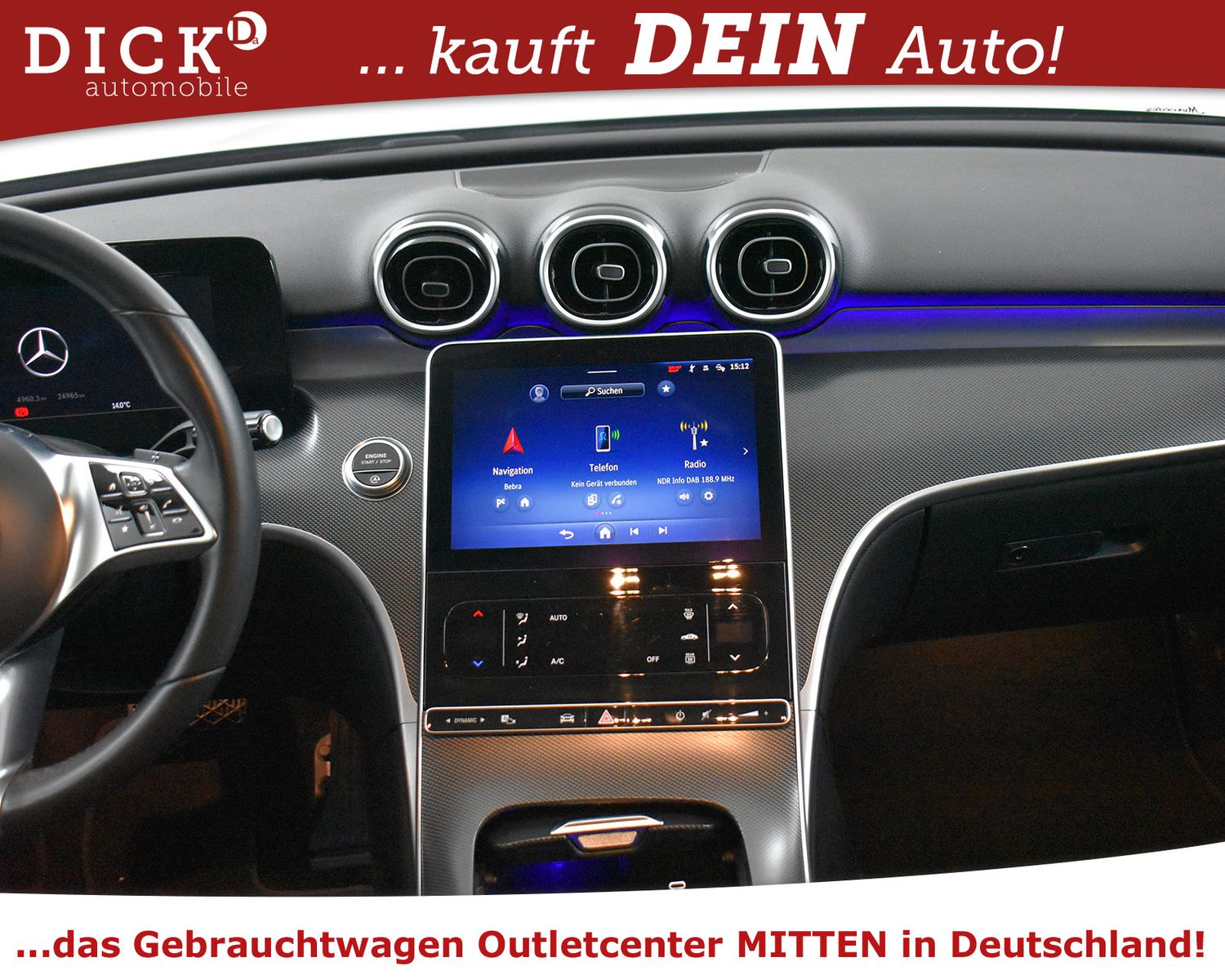 MERCEDES-BENZ C 180 T 9G 2X Avantg NAVI+KAM+VIRTU+LEDER+ADVENC - Image 14