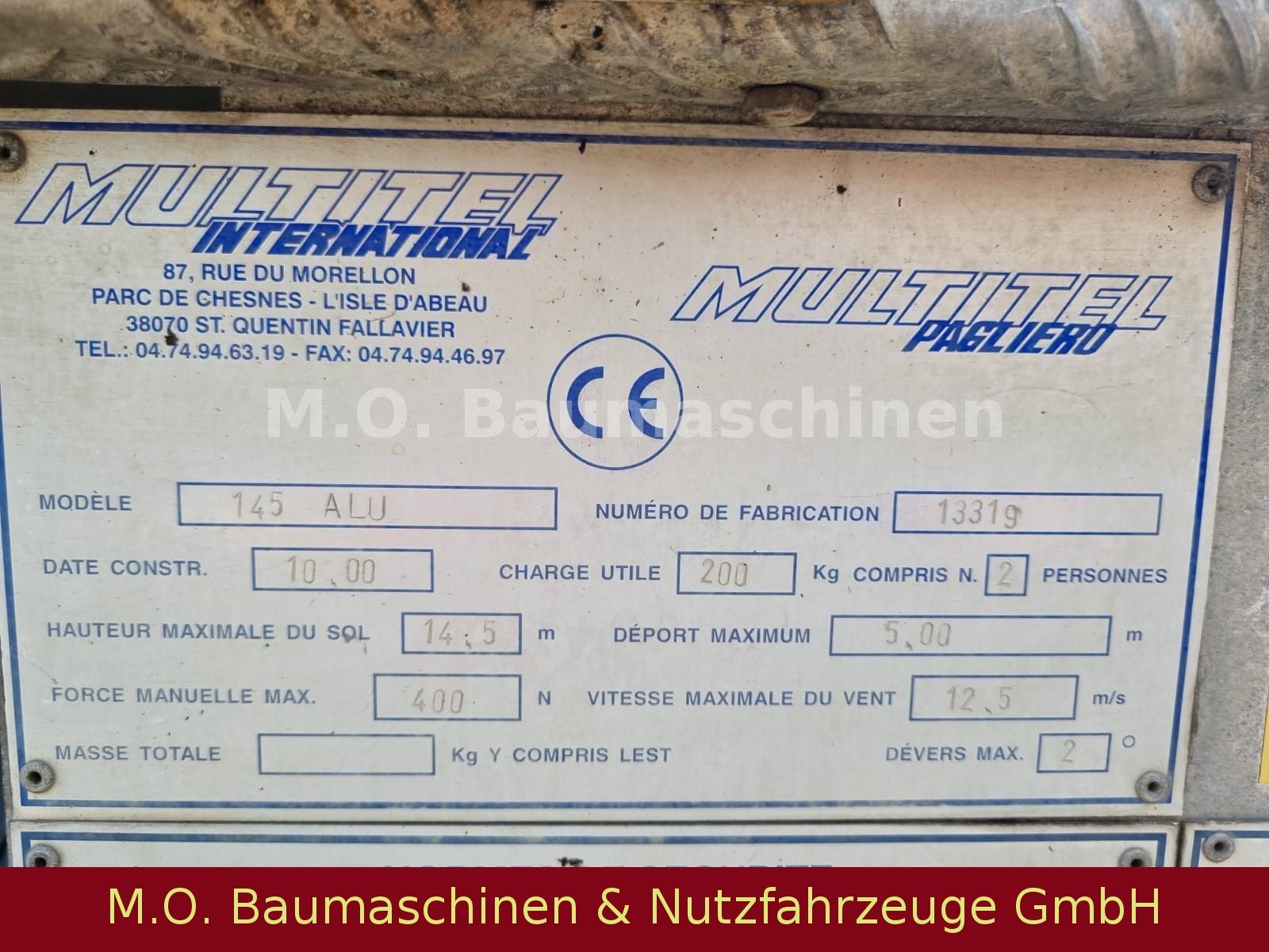 Fahrzeugabbildung Mazda Multitel Bühne 14,5 Meter/145 ALU
