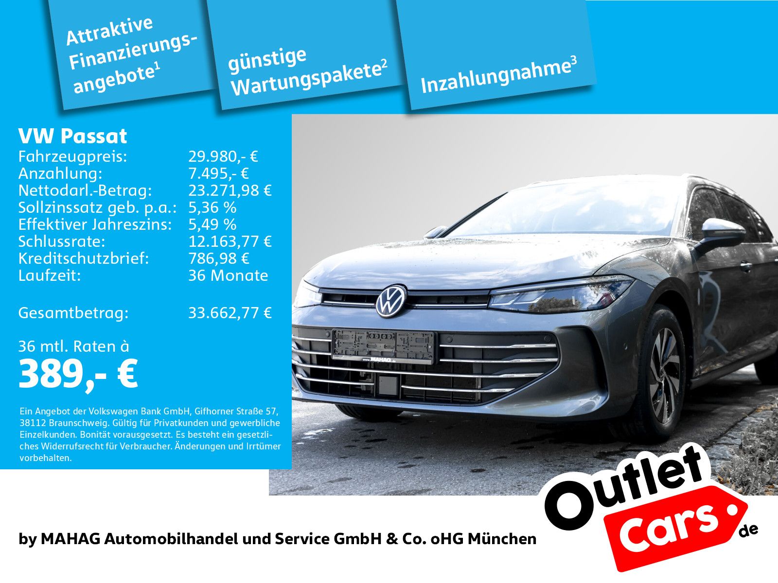 VW Passat Business 1.5 eTSI AHK LED Navi HuDParkAss