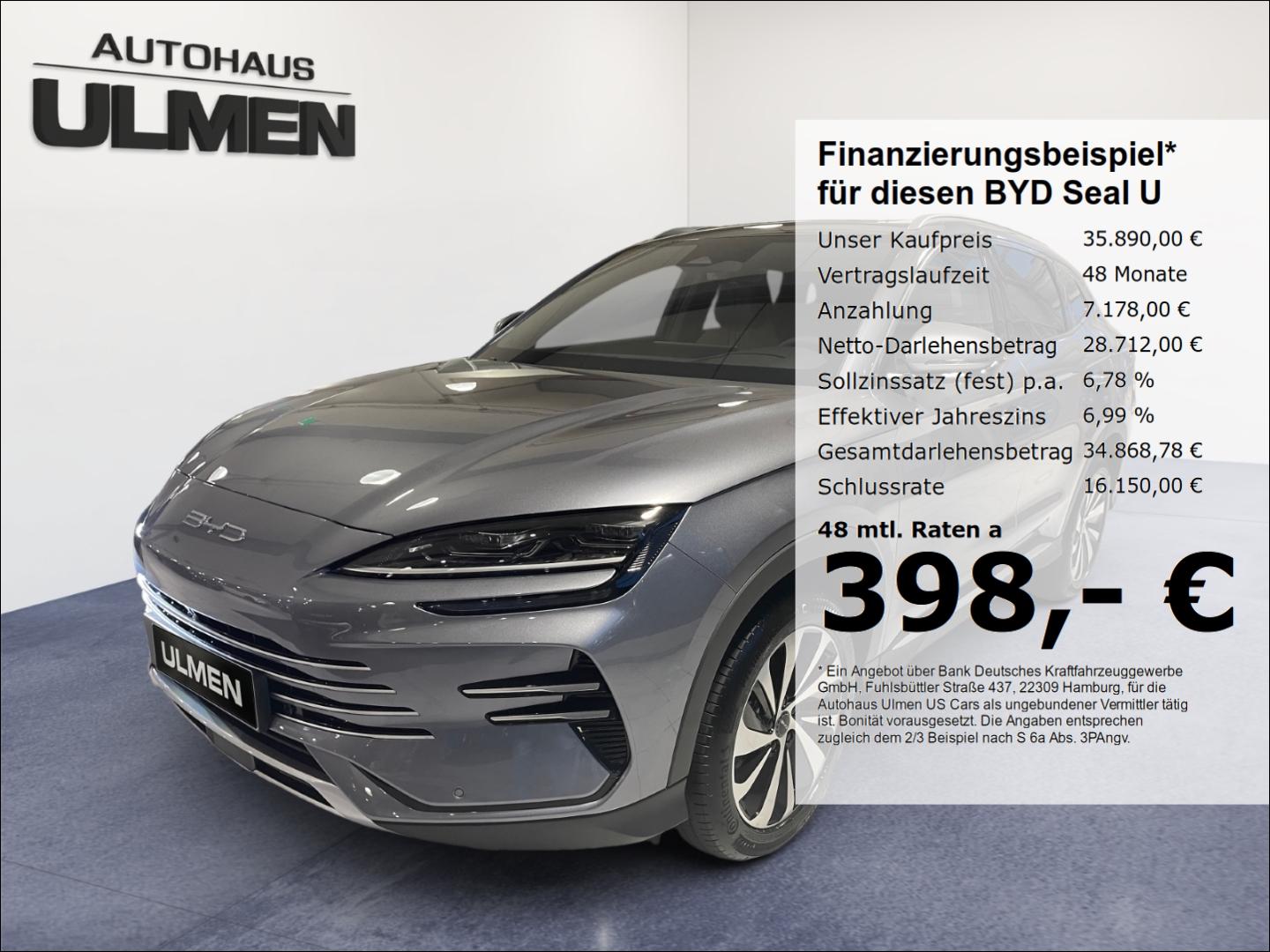 BYD Seal U DM-i 238KW Design AWD Leder Pano 360°Cam 