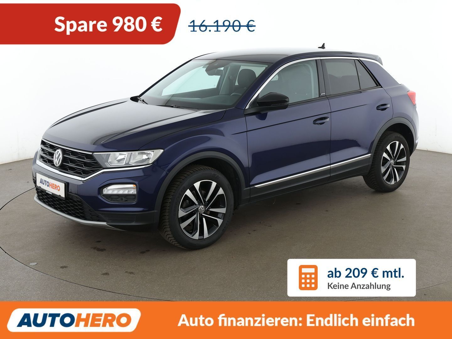 Volkswagen T-Roc 1.0 TSI United *NAVI*PDC*AHK*SHZ*KLIMA*