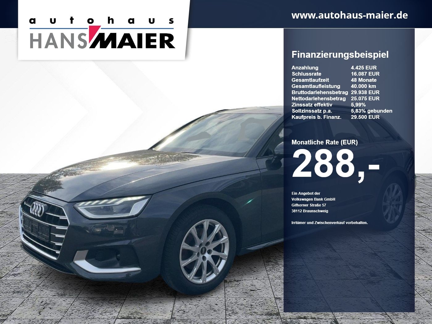 Audi A4 Avant TDI advanced Stronic Navi Matrix Kamera