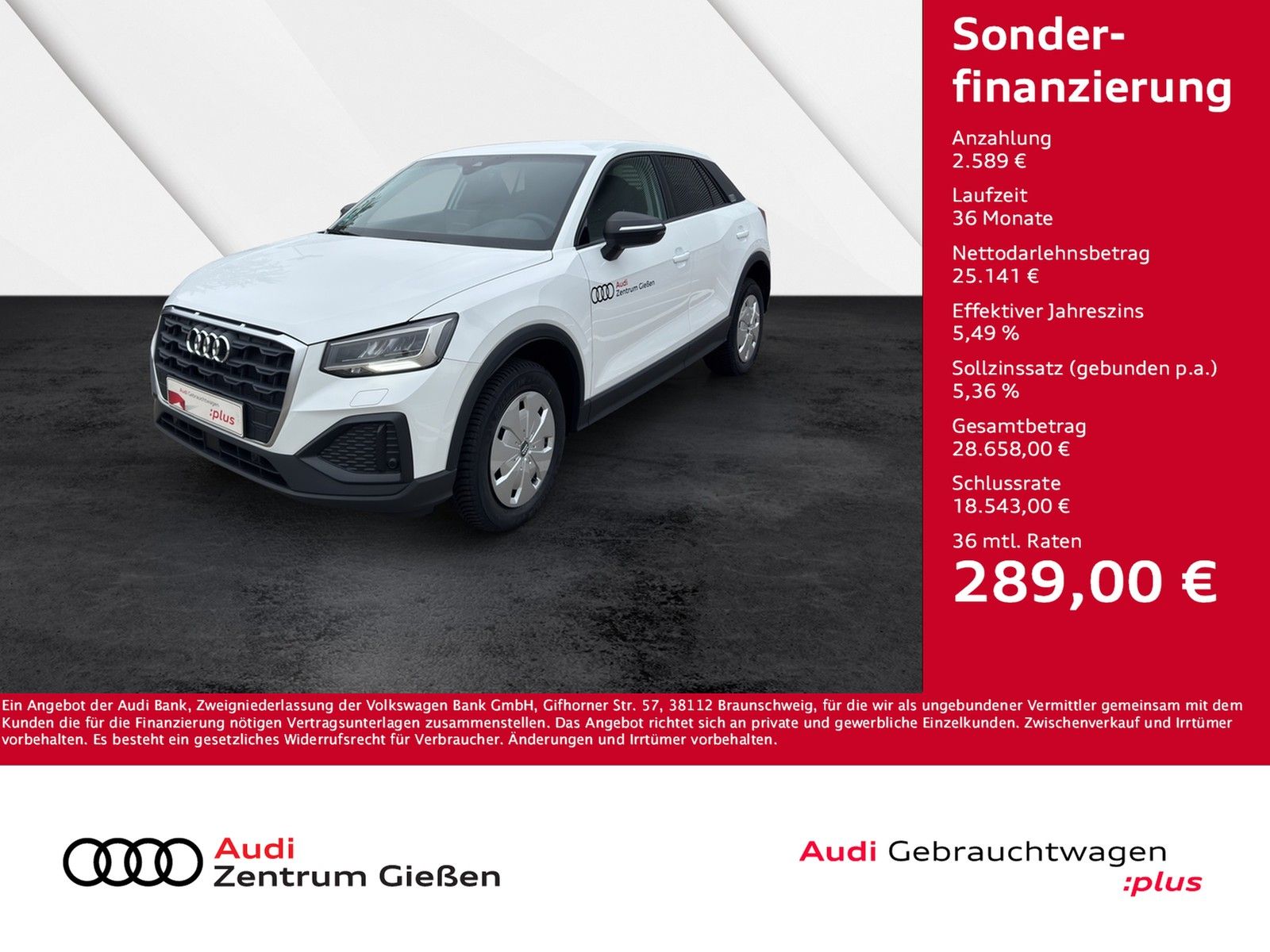 Audi Q2 30 TFSI Sytlepaket Assistenzpaket smartphone 
