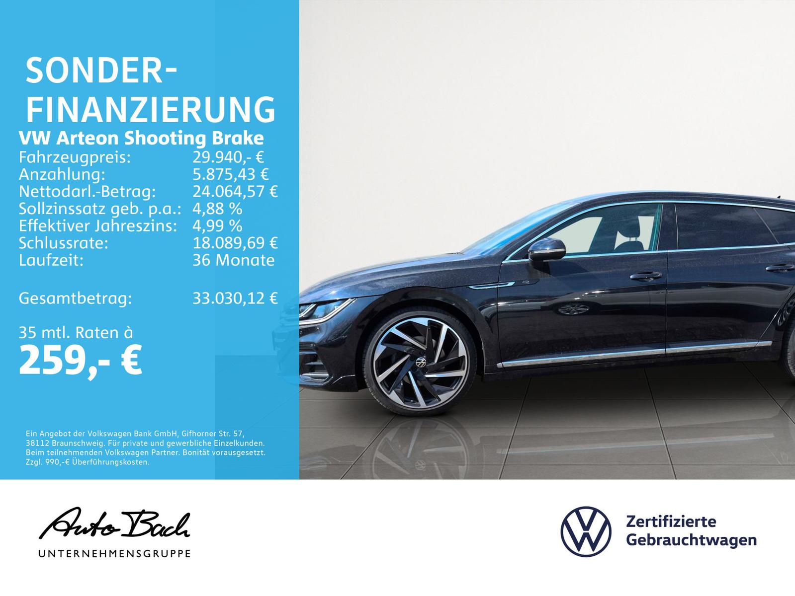Volkswagen Arteon Shootingbrake 2.0 TDI DSG R-Line, Navi, L