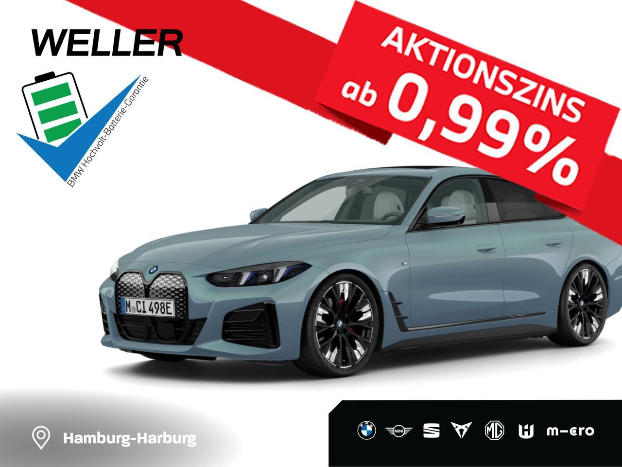 BMW i4 xDrive 40 GC M SPORT PRO LivePro,AHK,360°,H