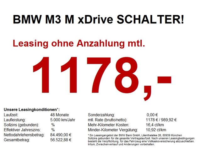 BMW M3 Competition M xDrive LASER/hk/MEMO/M-DrivePro