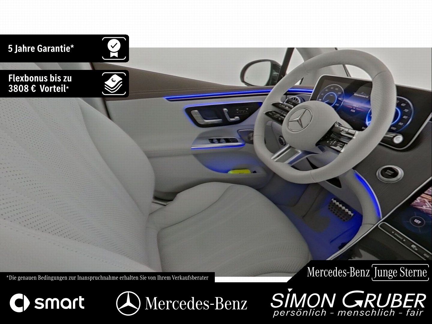 Fahrzeugabbildung Mercedes-Benz EQE 350+ AMG Pano HUD Burm Sitzklima Massage