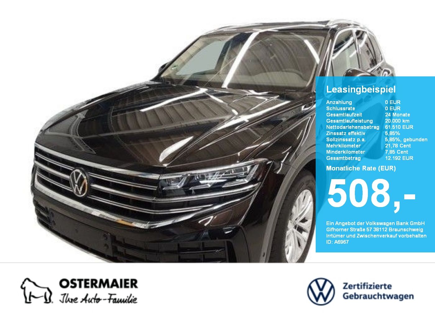 Volkswagen Touareg ELEGANCE 3.0TDI 286PS NP.101T ACC.5J-G.S