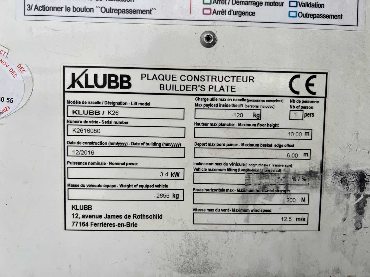 Fahrzeugabbildung Renault Master 2.3 dCi / KLUBB K26, 12m