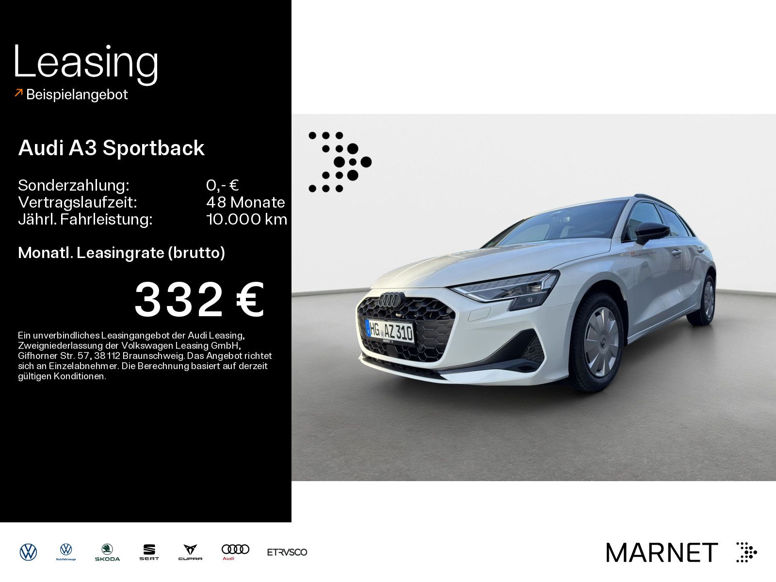 Audi A3 Sportback Advanced TDI 85 kW Schaltgetriebe