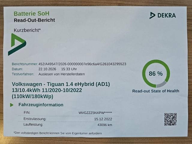 Fahrzeugabbildung Volkswagen Tiguan 1.4 eHybrid DSG Elegance LED-MATRIX AHK N