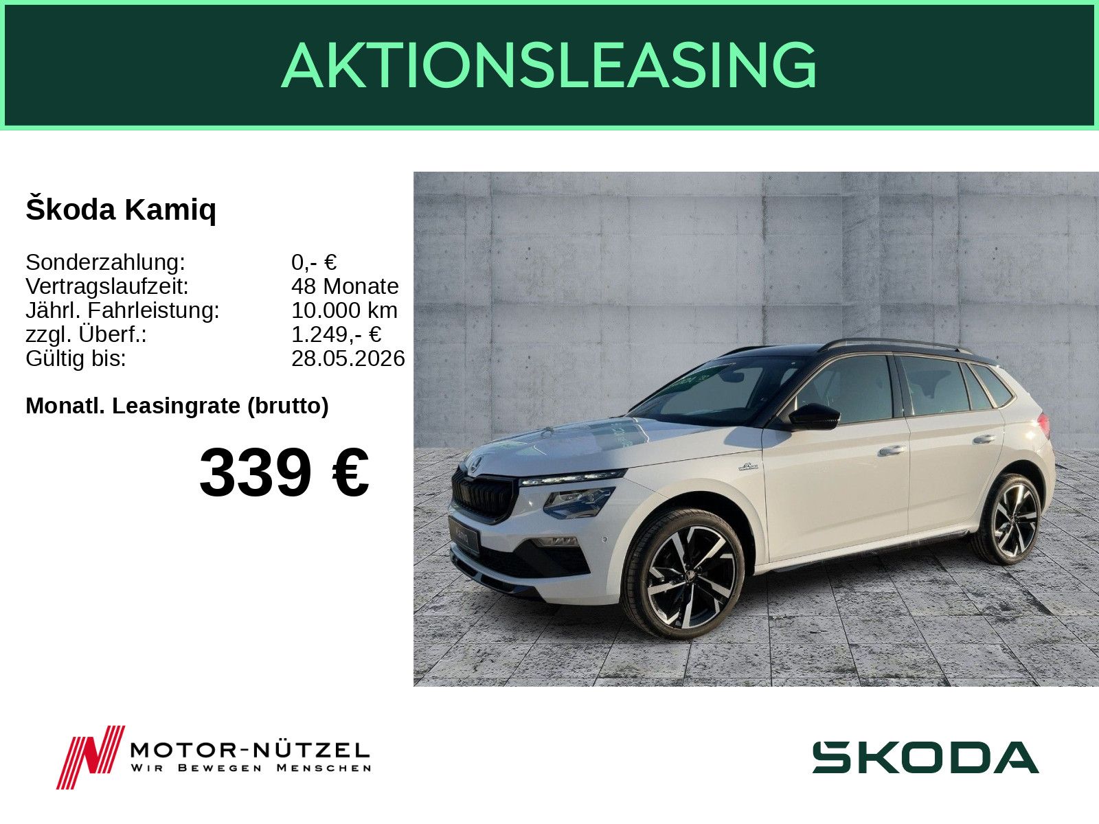 Skoda Kamiq Monte Carlo 1.5 TSI DSG NAVI ACC RFK 18"