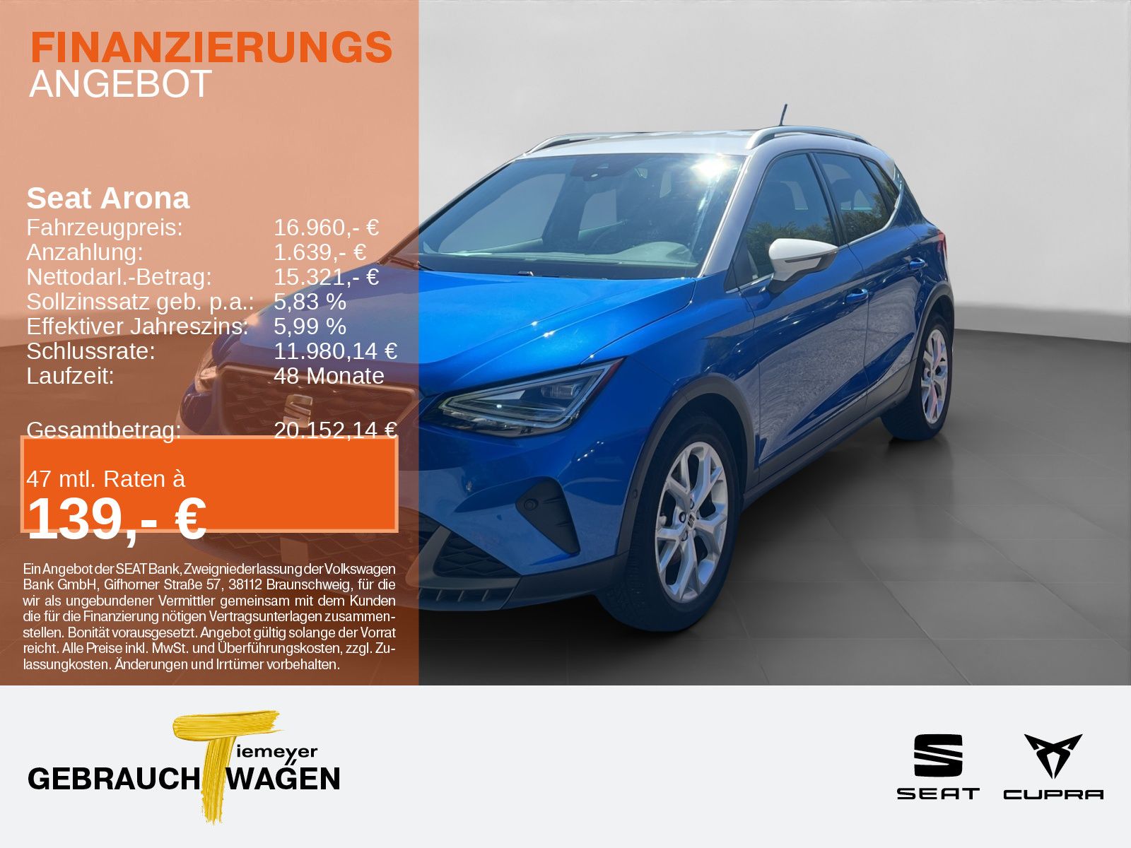 SEAT Arona 1.0 TSI FR LED KAMERA ACC PRIVACY