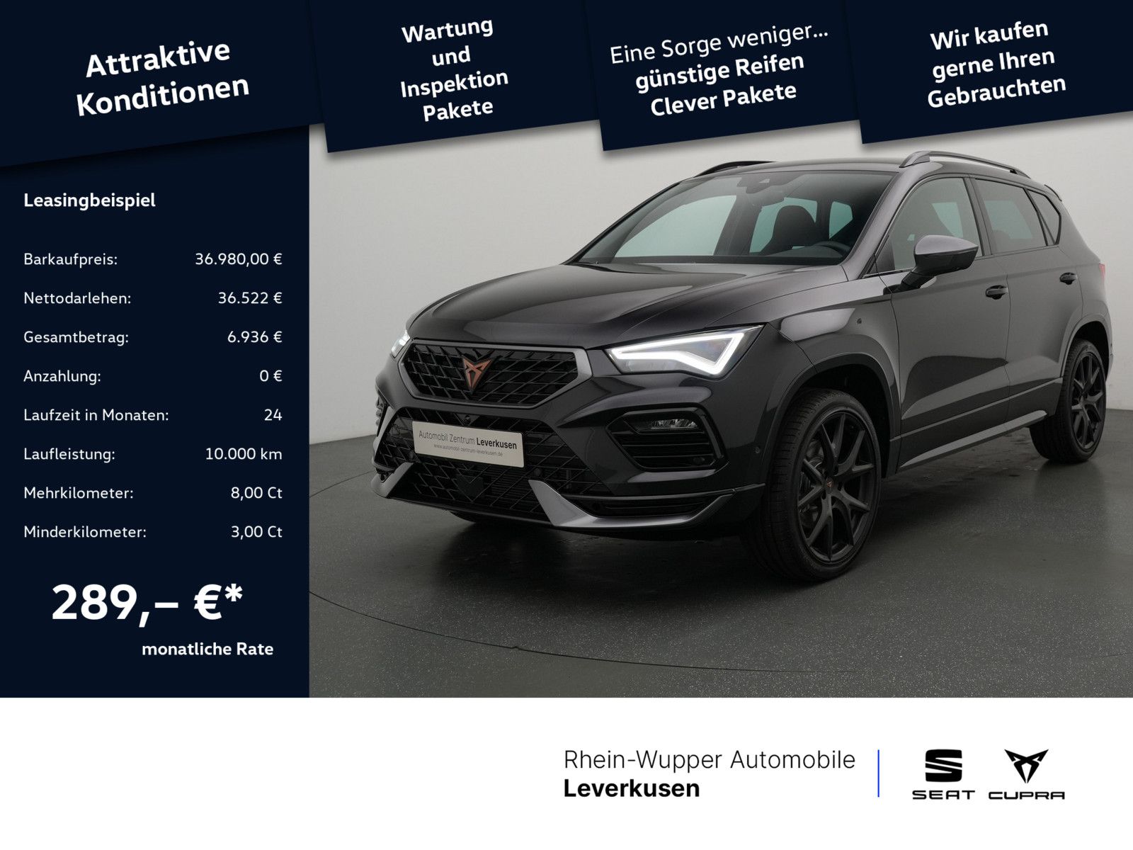 Cupra Ateca 1.5 TSI SHZ NAVI AHK ACC FACEL. LED 360°