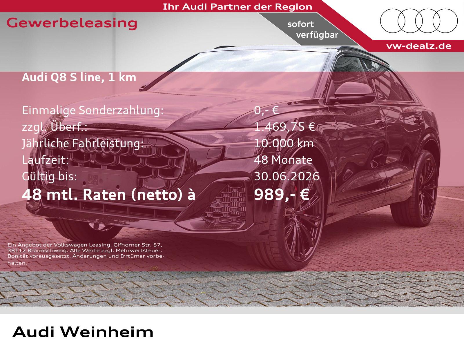 Audi Q8 SUV TFSI e quattro NAVI AHK PANO ALU 23"