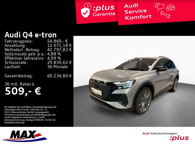 Q4 e-tron 55 QUATTRO S LINE MATRIX+PANO+AHK+AUGM