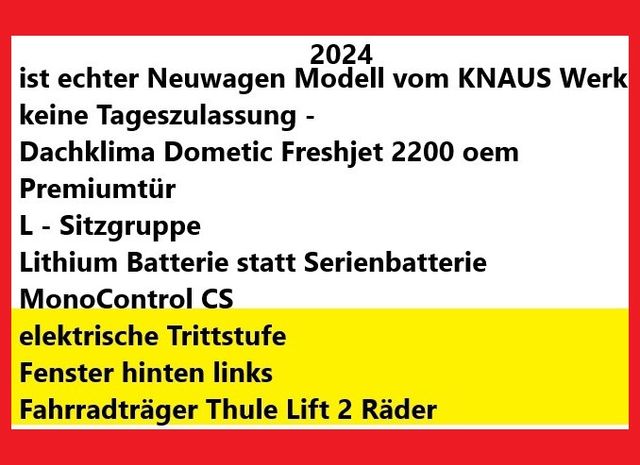 Knaus Van Ti 640 MEG Vansation Dachklima L-Sitzgruppe