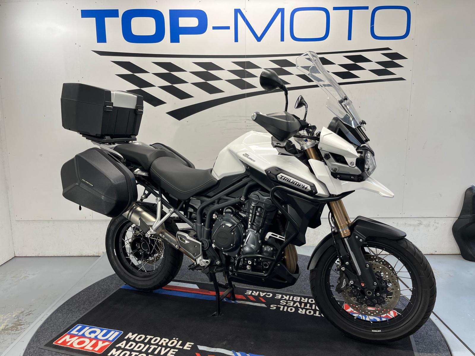 Triumph Tiger Explorer 1200 ABS TC Koffer Topcase Scheck