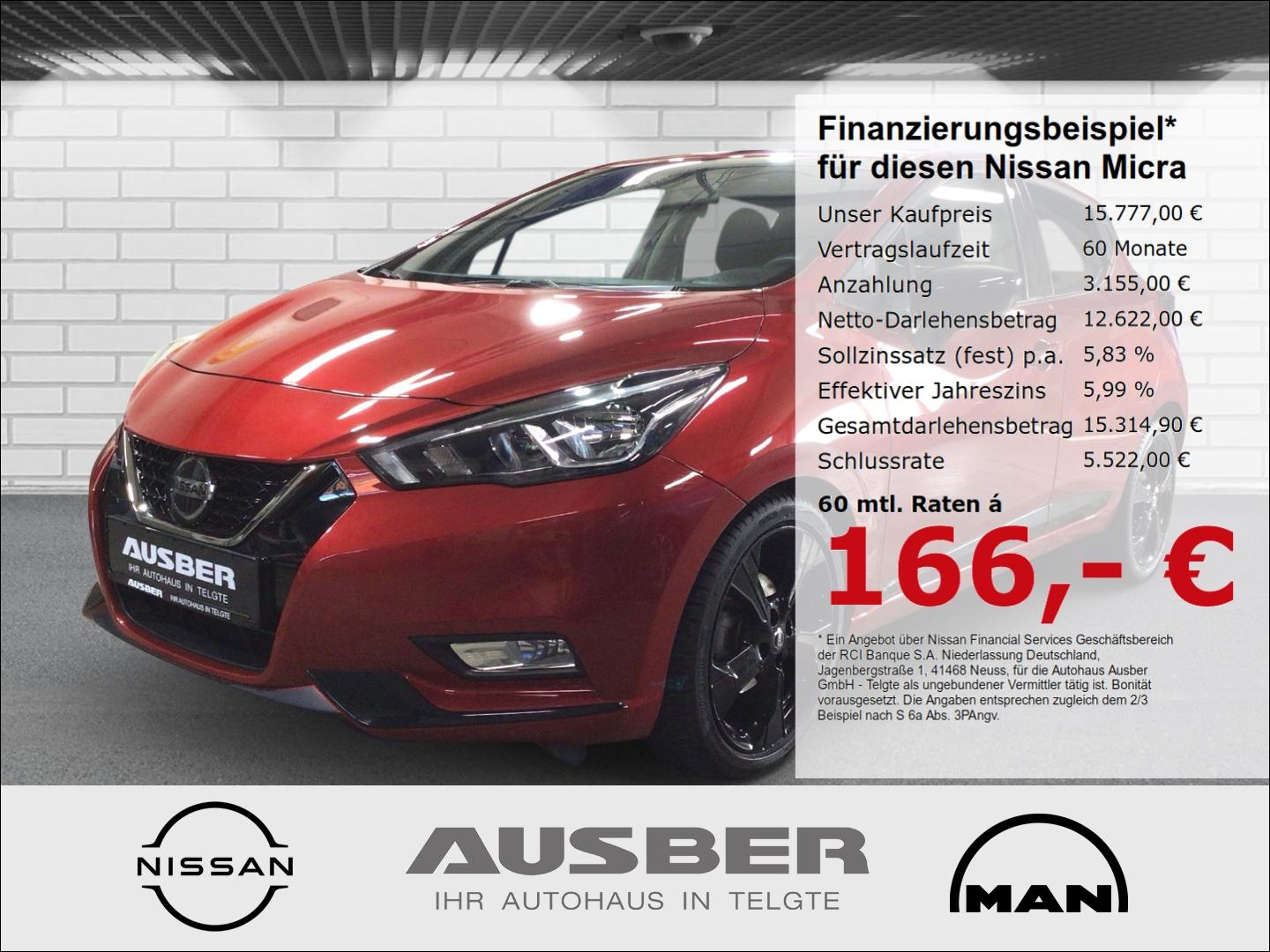 Nissan Micra N-Tec AUTOMATIK Sitzheizung NAVI Rückfahrk
