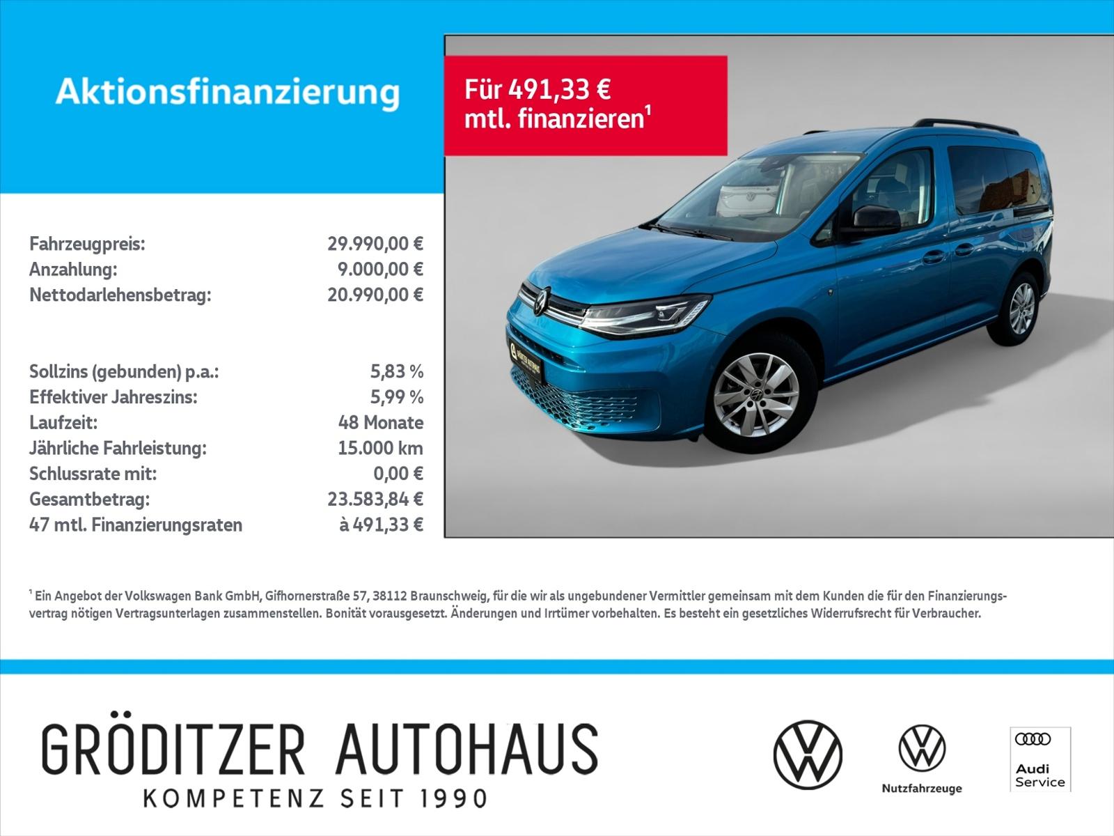 Volkswagen Caddy 2,0 TDI Life AHK|ACC|LED|NAV|SHZ