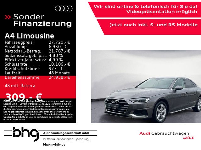 Audi A4 Limousine advanced 40 TDI