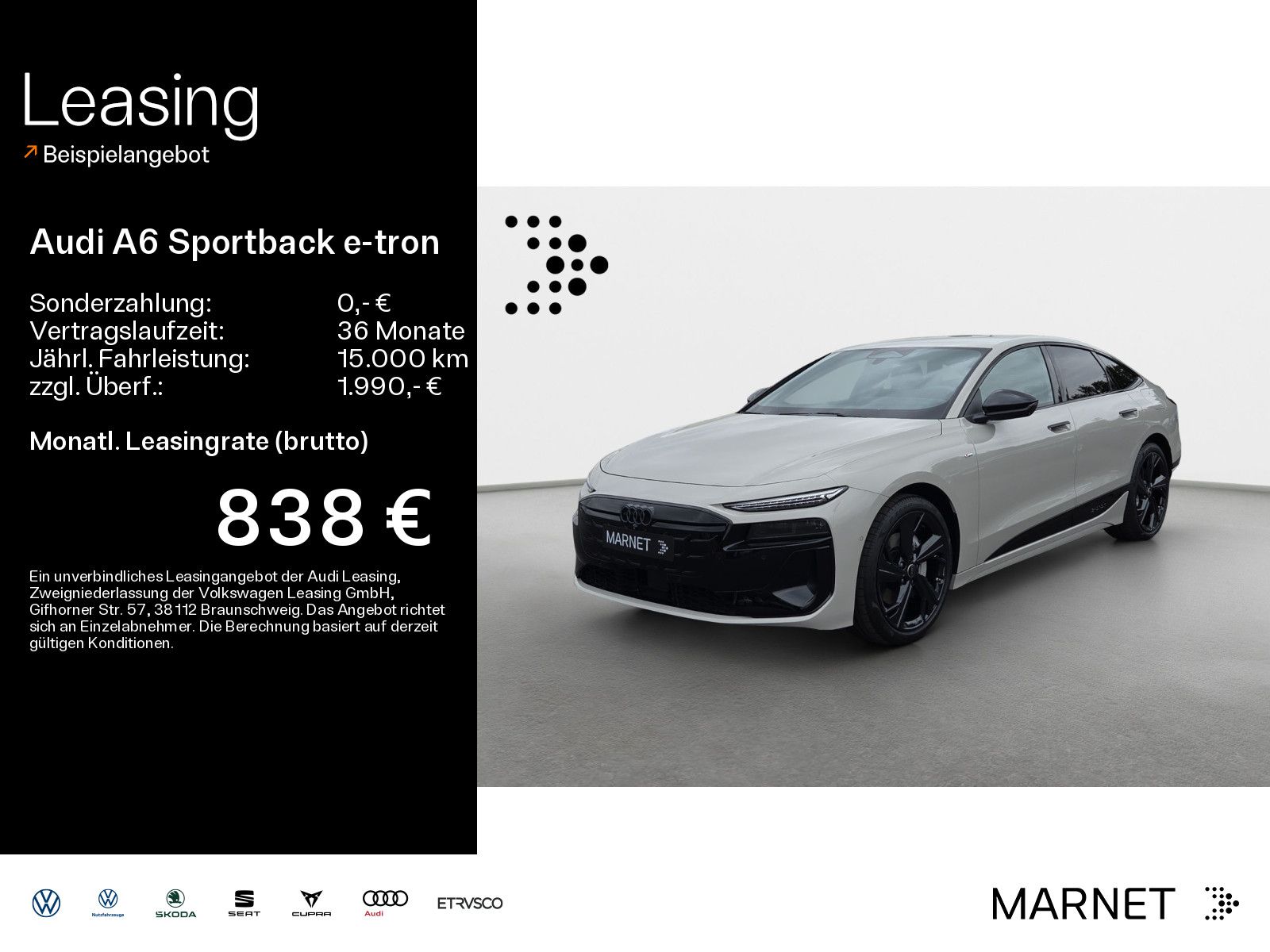 Audi A6 Sportback e-tron quattro 315 kW