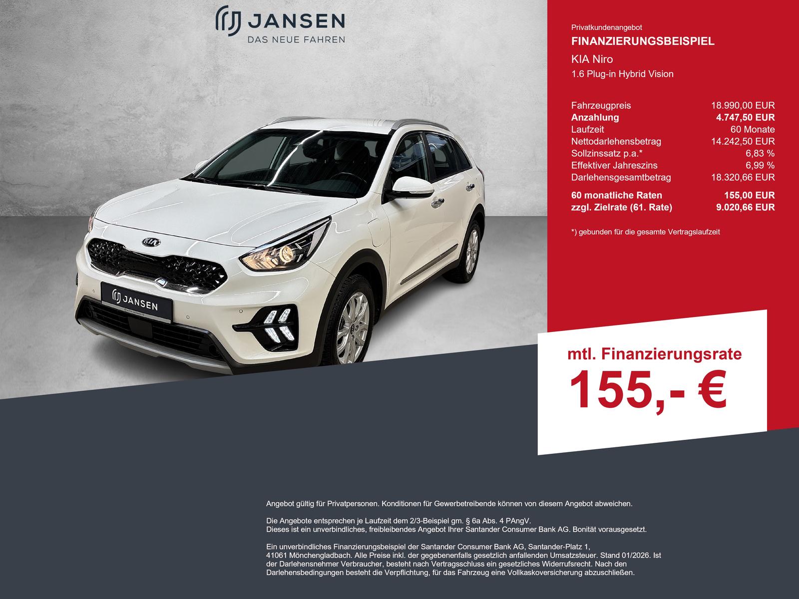 Kia Niro 1.6 Plug-in Hybrid Vision