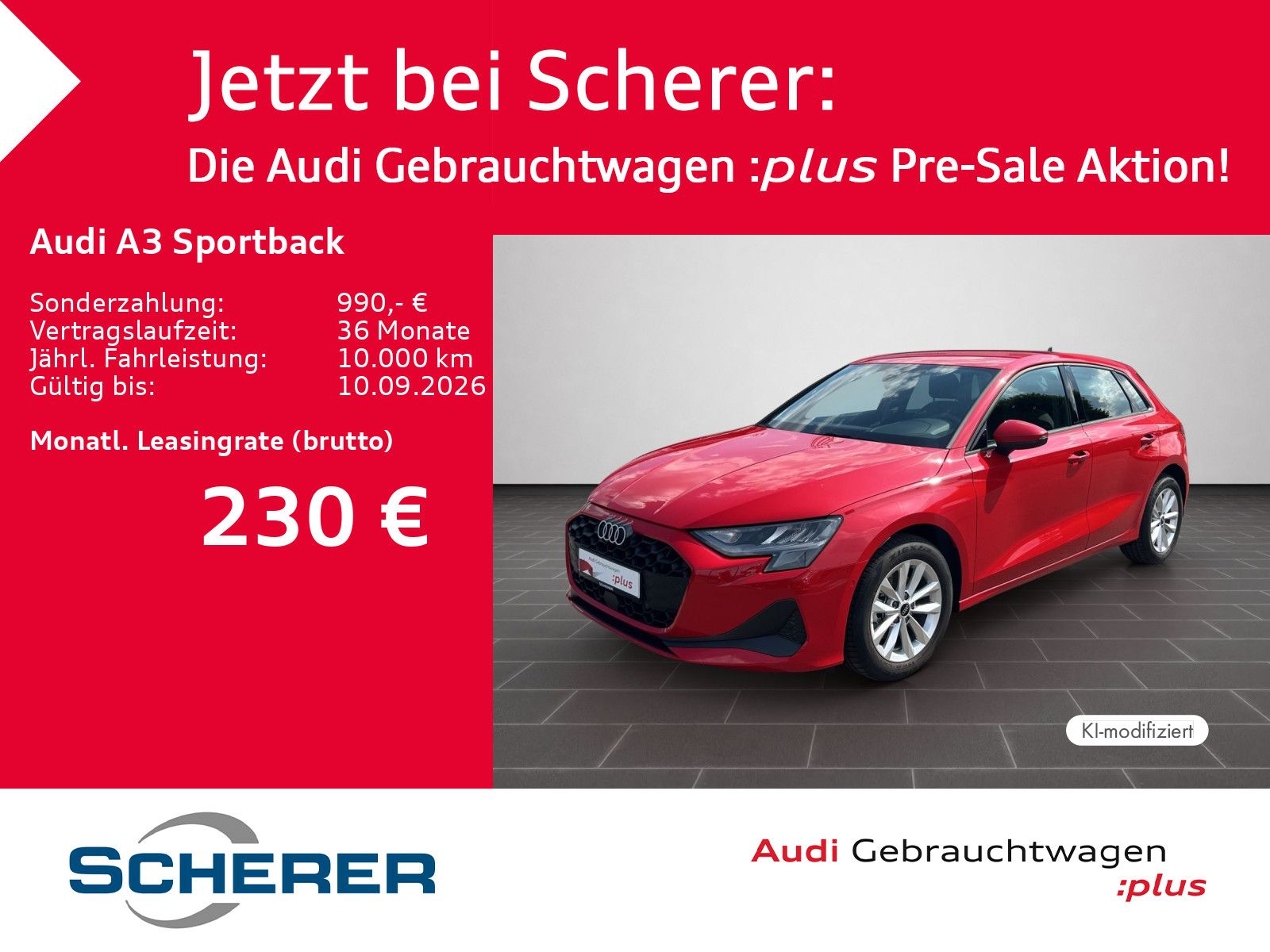 Audi A3 Sportback 30 TFSI MMI SHZ 3J Anschlussgaranti