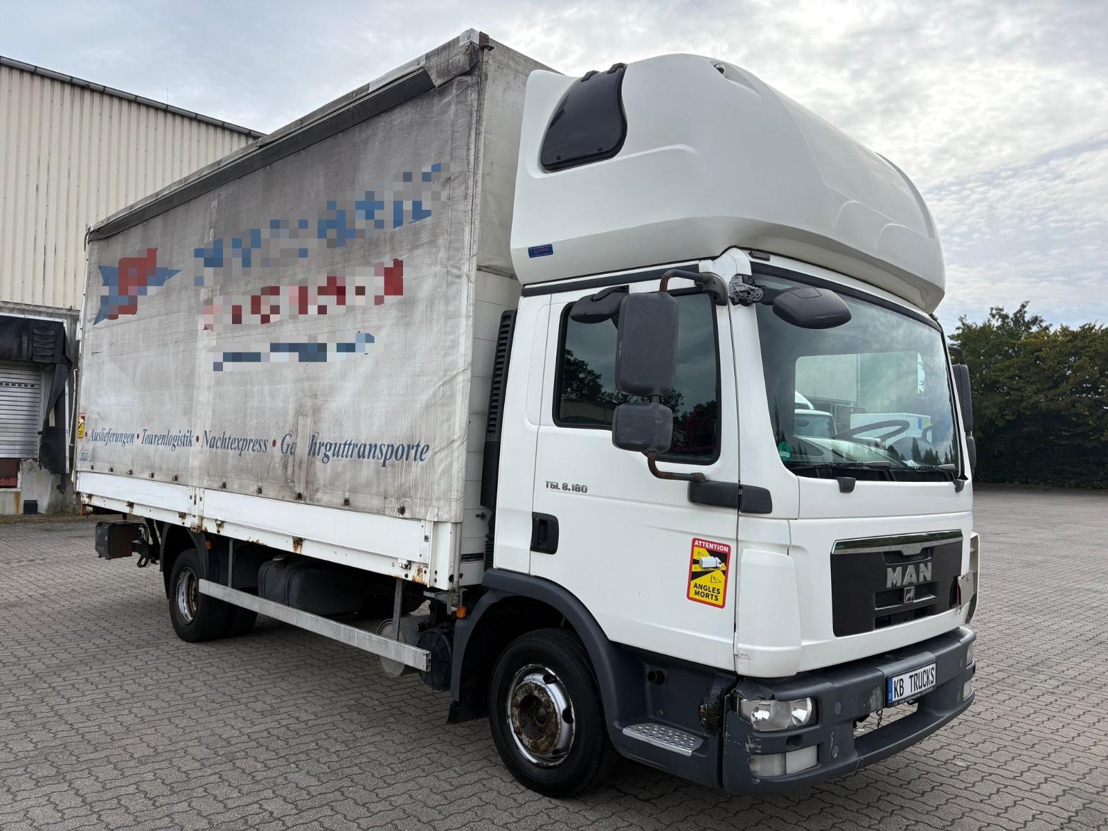 MAN TGL 8.180 Schlafkabine Pritsche Plane LBW Etscha
