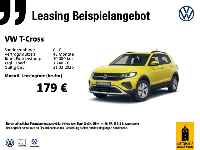Volkswagen T-Cross 1.0 TSI 70 kW Life