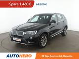 BMW X3 sDrive 18d Aut.*NAVI*CAM*TEMPO* - mit Diesel-Antrieb: Schwarz, Teilleder, Scheckheftgepflegt, Geländewagen