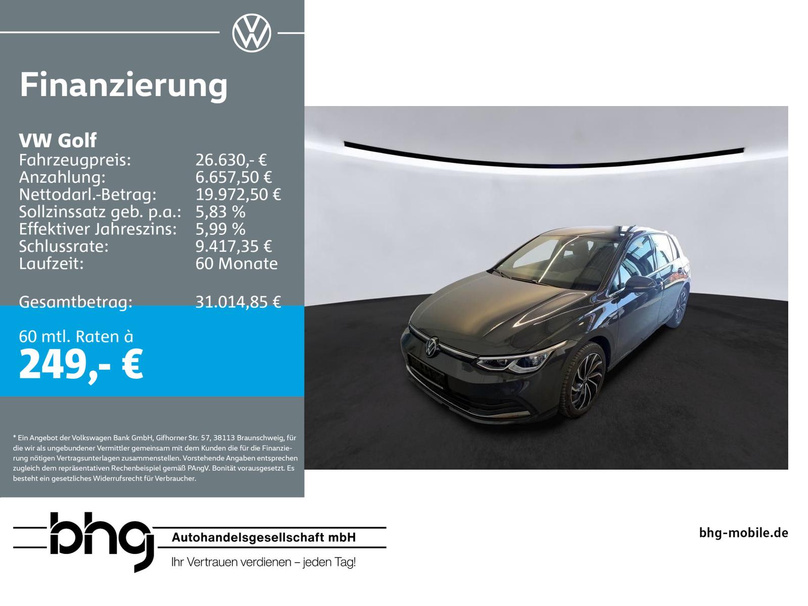 Volkswagen Golf Style 2,0 TSI OPF  DSG