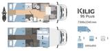 Rimor Kilig 95 Plus, wenig km, viel Ausst., 1x genutzt - Rimor Separate Dusche Diesel Teilintegrierter