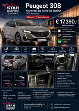 Peugeot 308 SW Allure Pack 1,5 96kW BlueHDi AHK NAVI EU6 - Peugeot: Allure