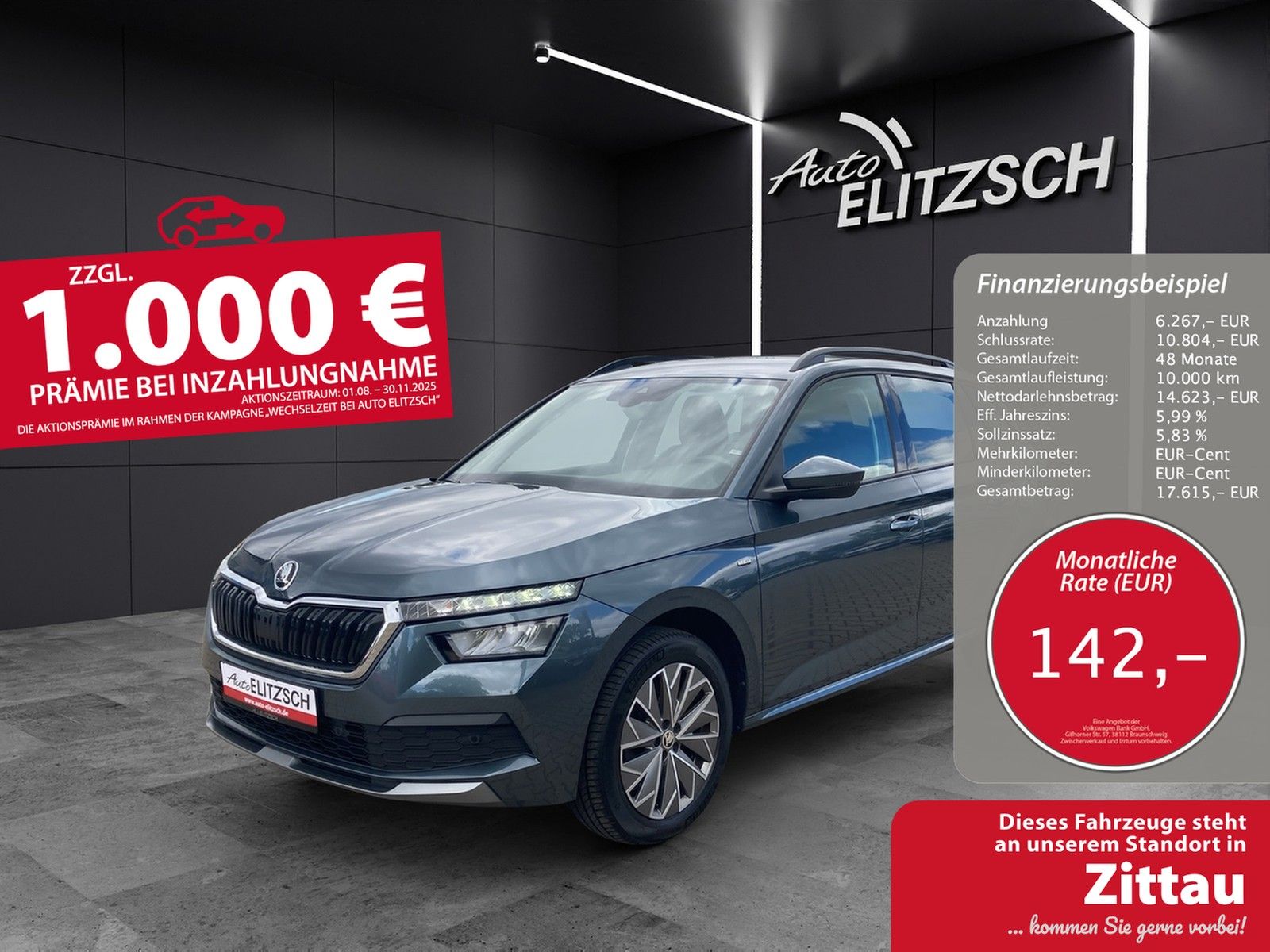 Fahrzeugabbildung SKODA Kamiq TSI Clever LED AHK Navi AID PDC SH