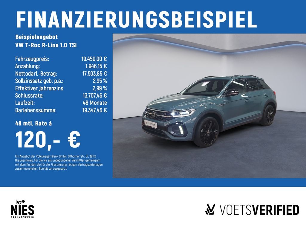 T-Roc R-Line 1.0 TSI RearView+LED+ACC