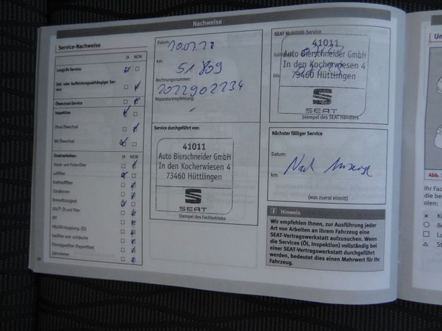 Fahrzeugabbildung Seat Leon Style/Automatik/1.Hd/Navi/PDC/80TKM/