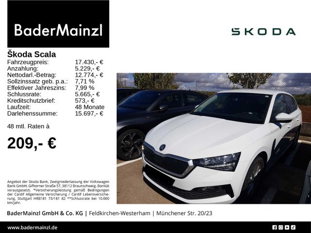 Skoda Scala 1.0 TSI Ambition Carplay LED Virtual Kam.