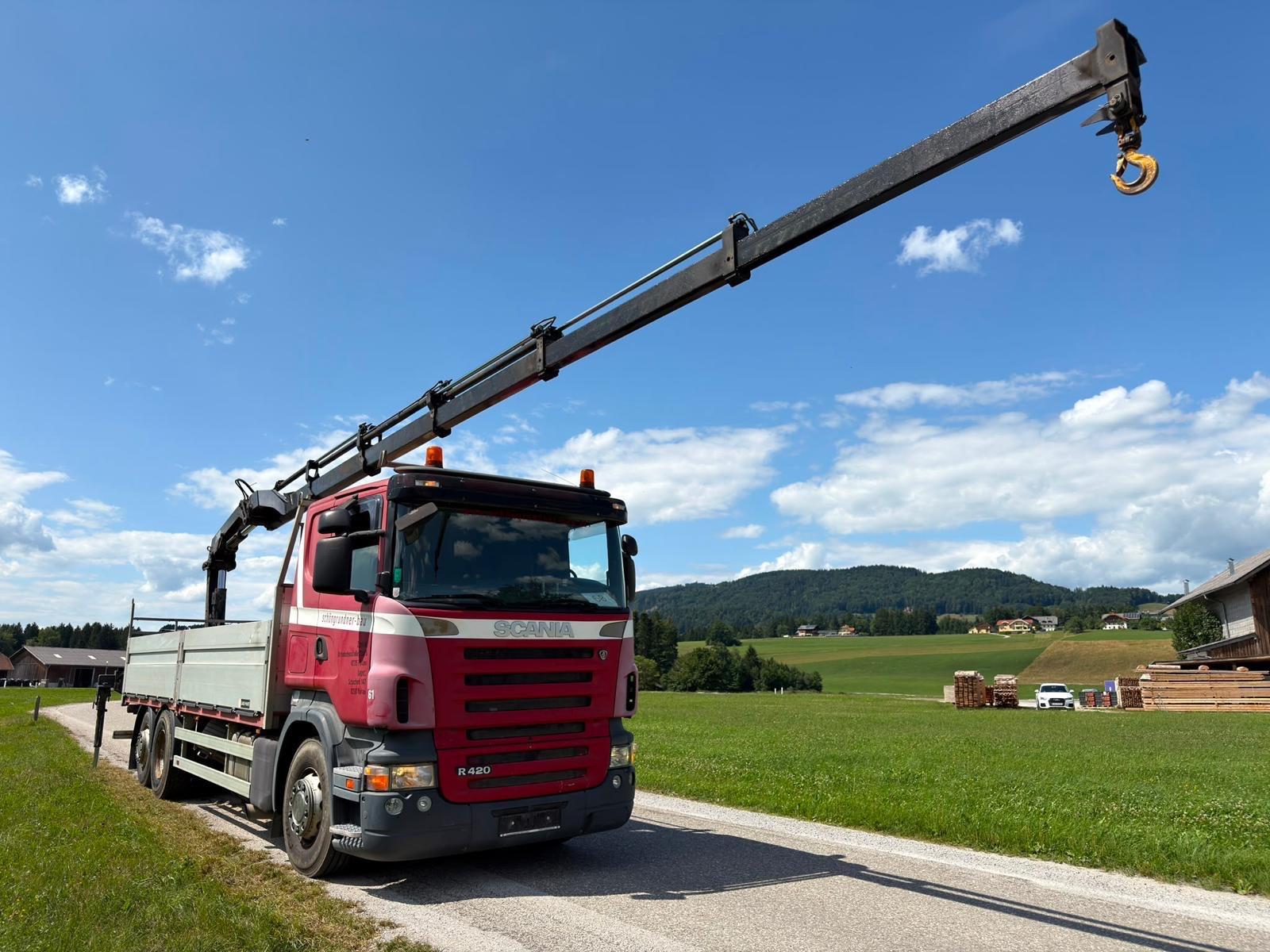 Scania R420 BAUSTOFF +HIAB XS 166-E5 HIDUO *EURO 4*