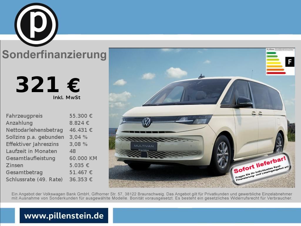 Volkswagen T7 Multivan Taxi LÜ CLIMATRONIC SITZHZG KAMERA