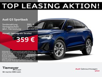 Audi Leasingangebot: Audi Q3 Sportback 35 TFSI S LINE LED AHK KAMERA OPS K