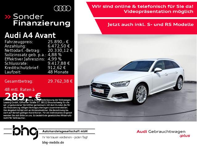 Audi A4 Avant 40TFSI quattro S tronic advanced AHK B+