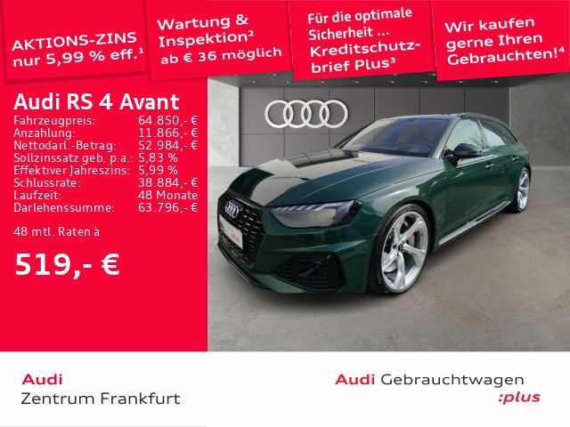 Audi RS4 Avant tiptronic MatrixLED Keramik Massage Pa