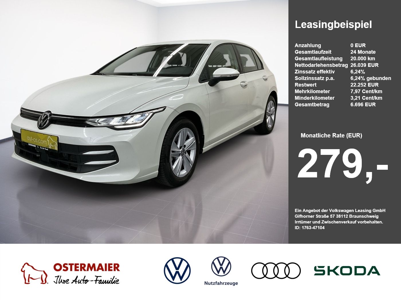 Volkswagen Golf VIII LIFE 2.0TDI 150PS DSG ACC.NAVI+VC.2xPD