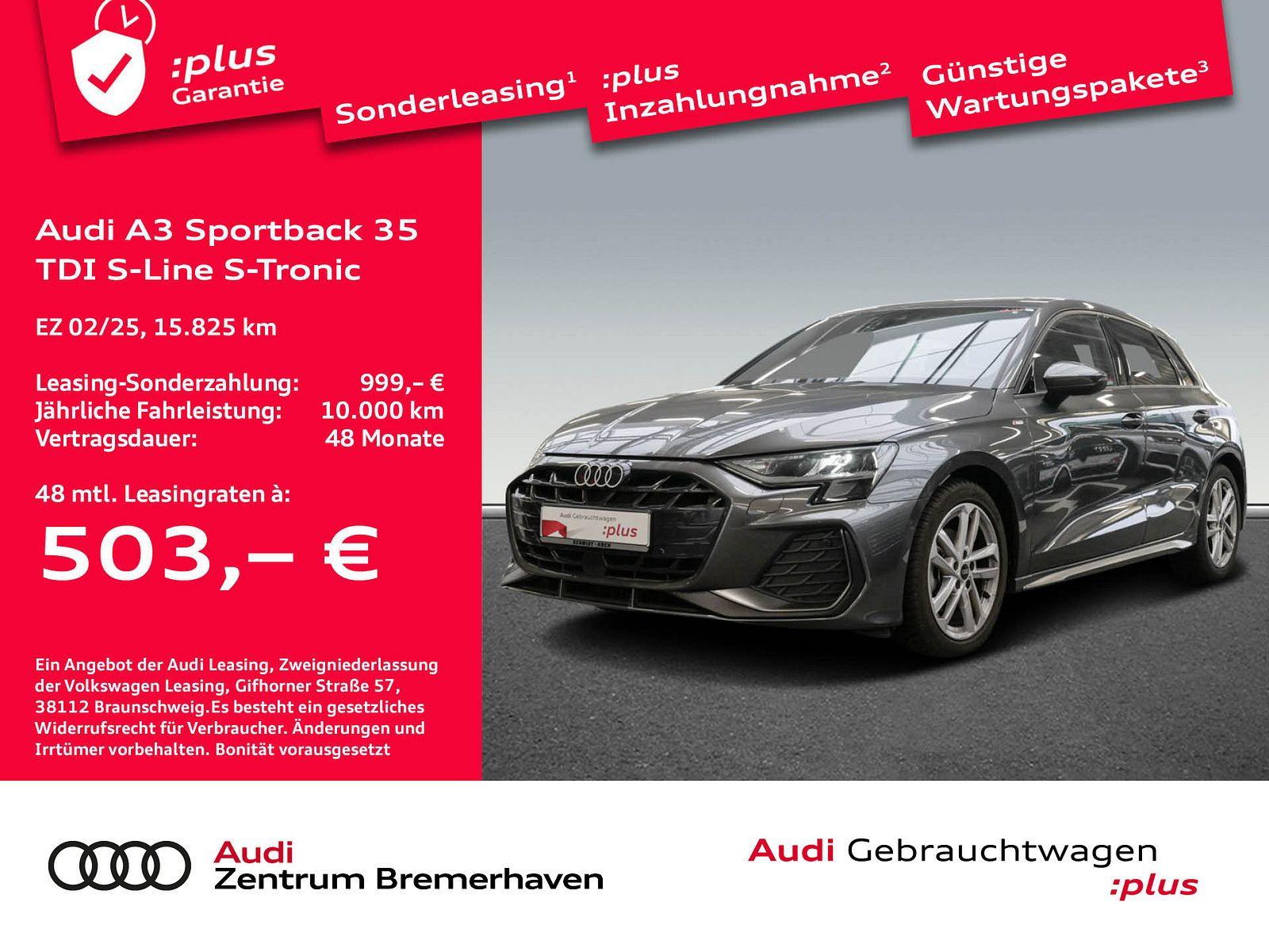 Audi A3 SPORTBACK 35 TDI S-LINE S-TRONIC NAVI ACC LED