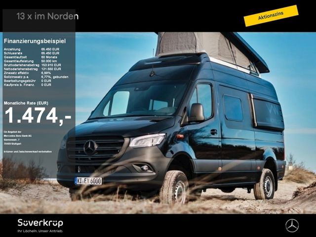 Mercedes-Benz Sprinter 319 WOMO 4x4 Aufstelldach Küche DISTR