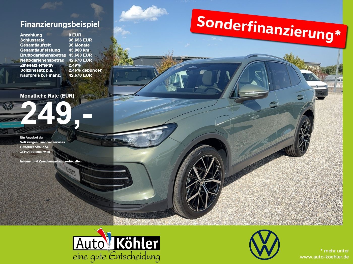 Volkswagen Tiguan Elegance Hybrid AHK/Pano/CarPlay/Kamera