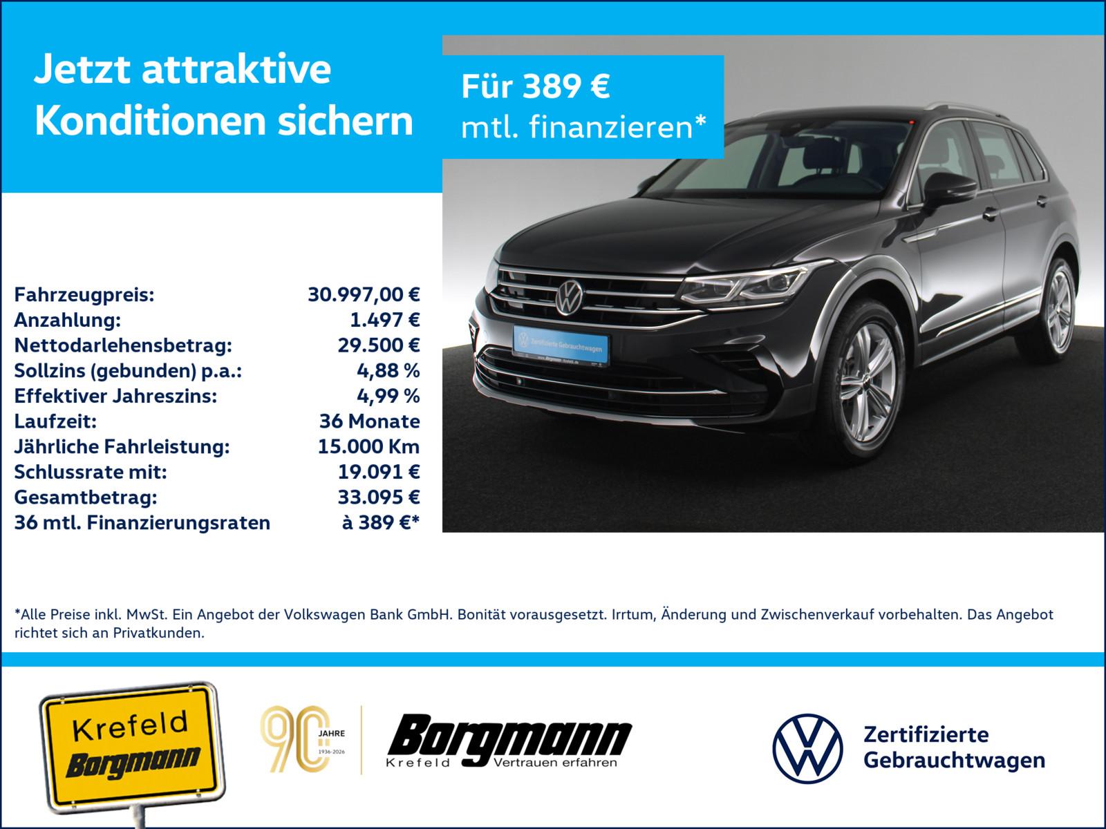Volkswagen Tiguan 2.0 TDI Elegance 4Motion AHK MATRIX-LED