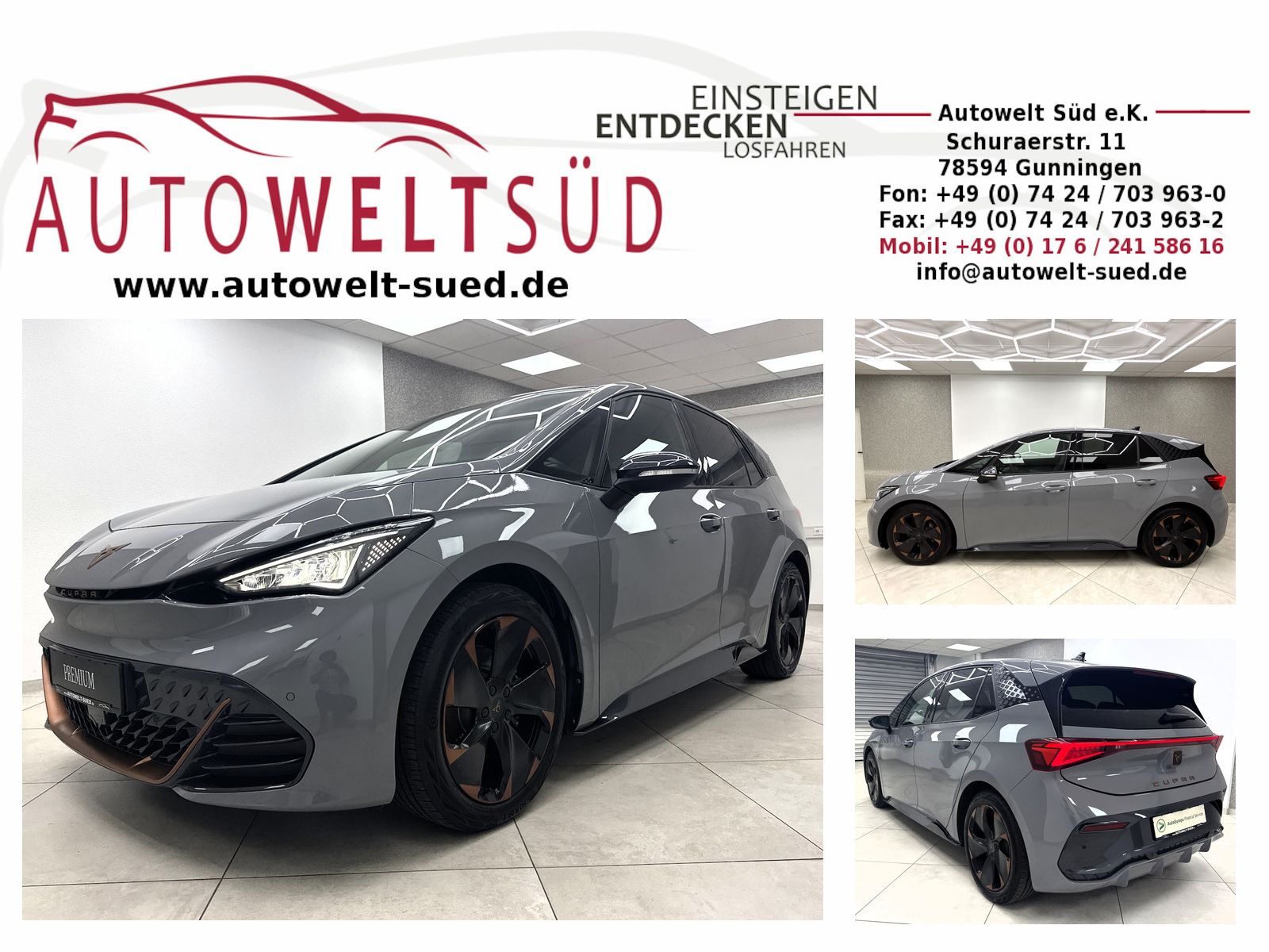 CUPRA Born Tech + Pilot M Schalensitze Rcam ACC SHZ Na