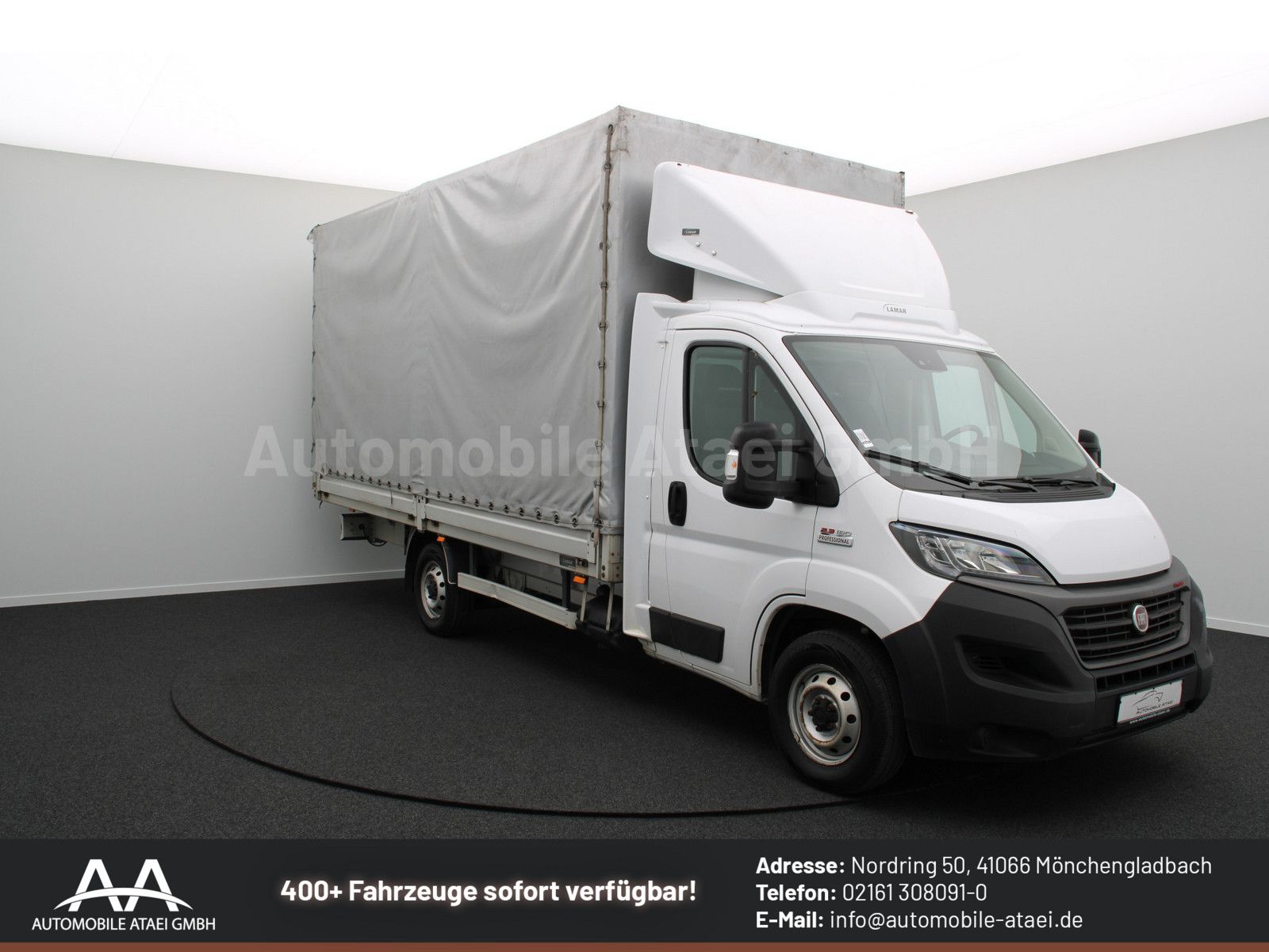 Fahrzeugabbildung Fiat Ducato 180 *L5 MAXI* Pritsche+Plane 1.Hand 2687